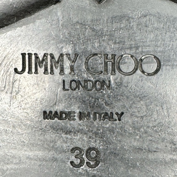 Jimmy Choo Dakar Crinkled Leather Mid Calf Boots -Luxury and Style in Every Step - Picture 10 of 10